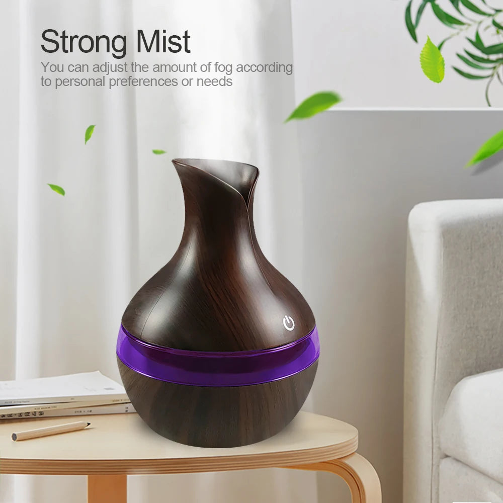 Air Humidifier with 7-Colors Aromatherapy Diffuser