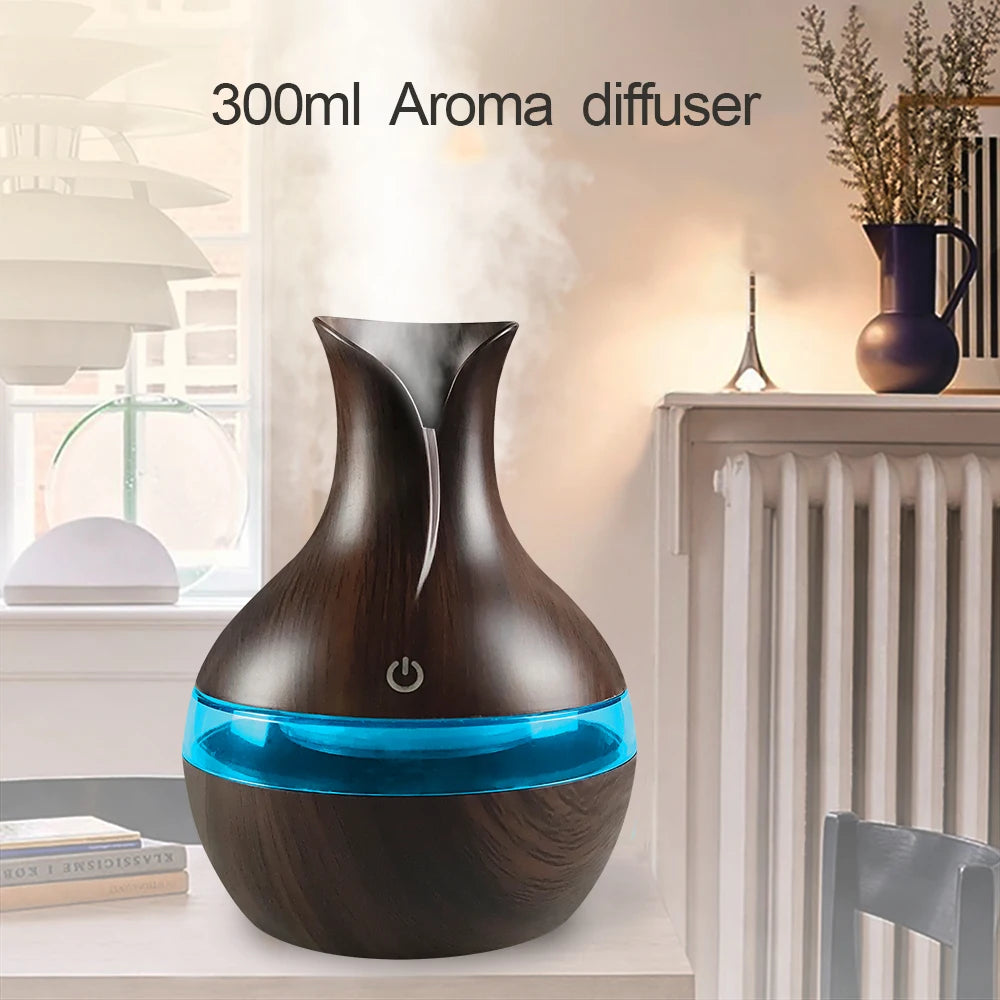 Air Humidifier with 7-Colors Aromatherapy Diffuser