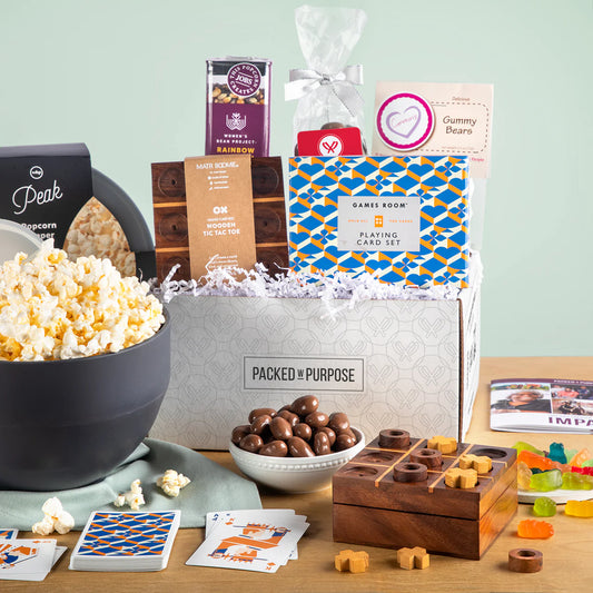 Fun & Movie Night Gift Basket