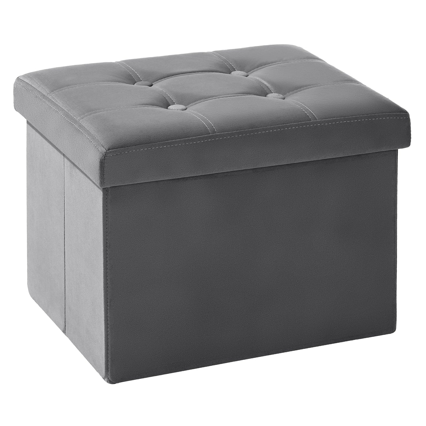 Storage Ottoman 16.1 Inches Foldable