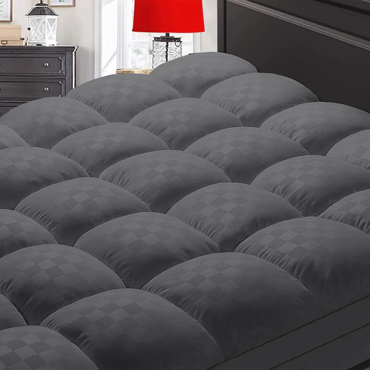 Memory Foam Mattress Topper Twin XL - Flufffy 5D Filling