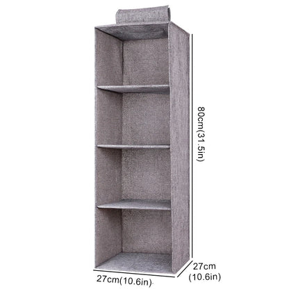 Wardrobe Hanging Storage Drawers - Collapsible Shelves - Multi Color & Size
