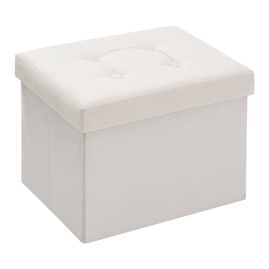 Storage Ottoman 16.1 Inches Foldable