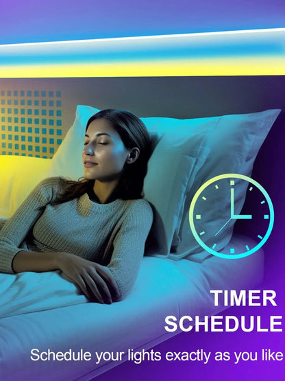 50 ft smart LED light strip , bedroom color-changing RGB