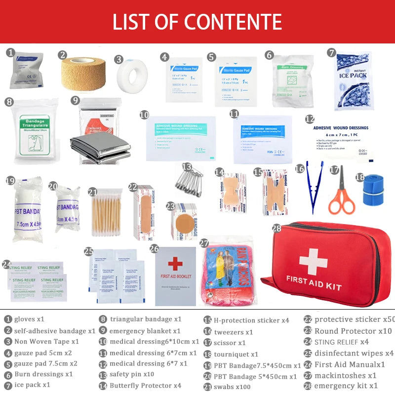 Multi-purpose Emergency Medical Supplies Portable Medical Kit