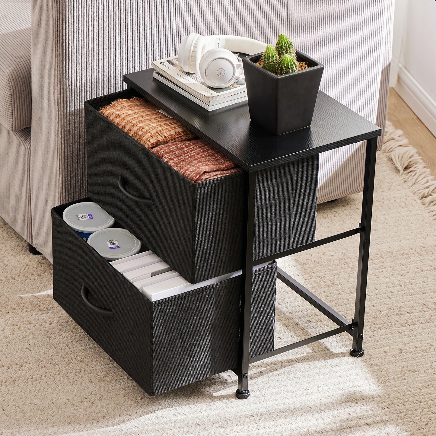Nightstand Bedside Table - Multi-Color