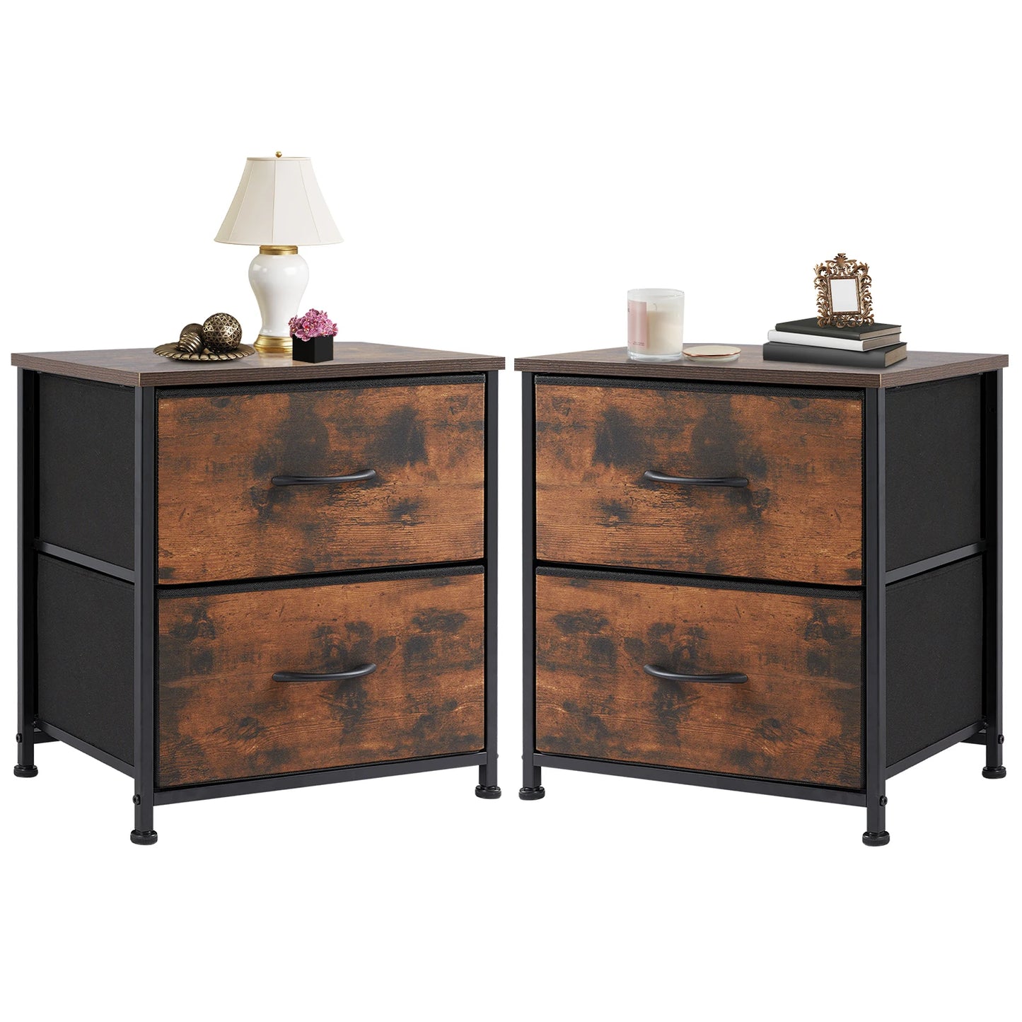 Nightstand Bedside Table - Multi-Color