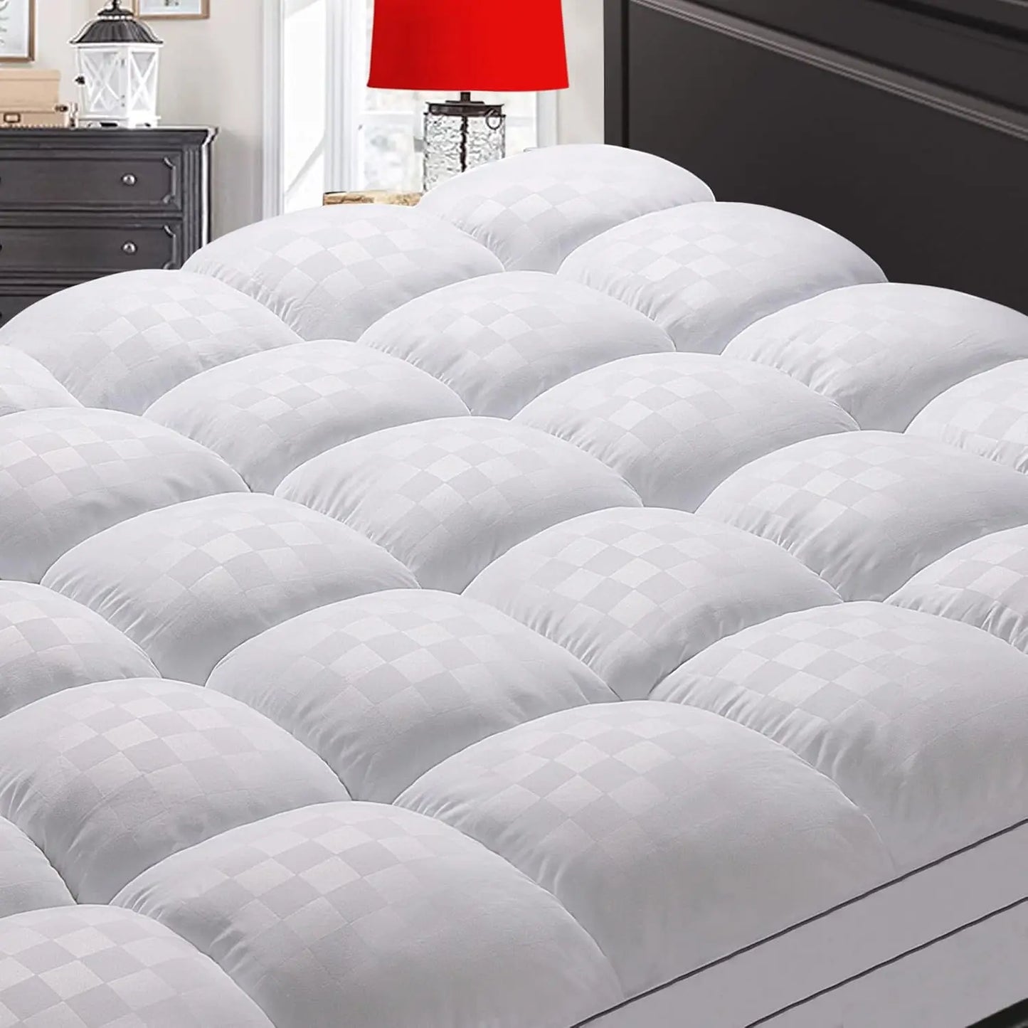 Memory Foam Mattress Topper Twin XL - Flufffy 5D Filling