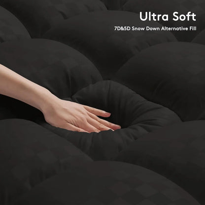Memory Foam Mattress Topper Twin XL - Flufffy 5D Filling