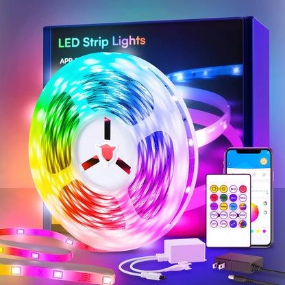 50 ft smart LED light strip , bedroom color-changing RGB