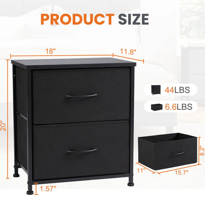 Nightstand Bedside Table - Multi-Color