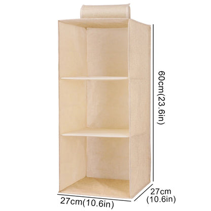 Wardrobe Hanging Storage Drawers - Collapsible Shelves - Multi Color & Size