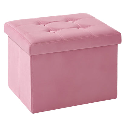 Storage Ottoman 16.1 Inches Foldable