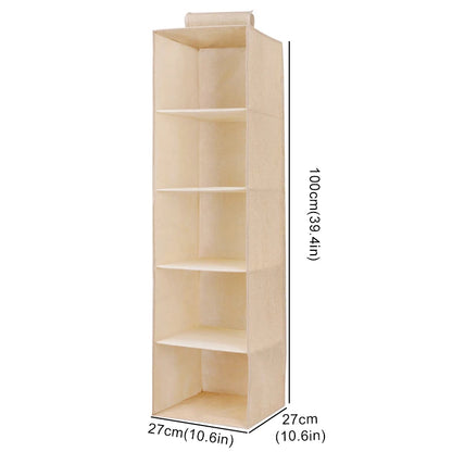 Wardrobe Hanging Storage Drawers - Collapsible Shelves - Multi Color & Size