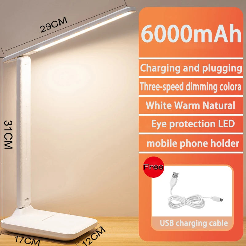 LED Table Lamp 3 Color Dimmable Desk Lamp